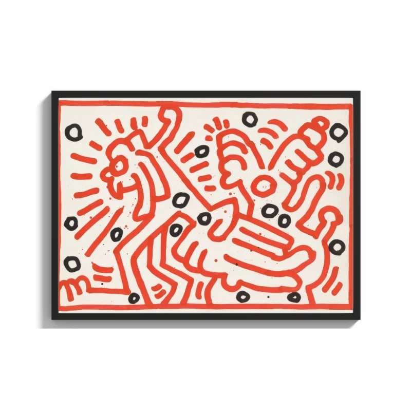 Keith Haring Style Canvas Prints - Ready to Hang Canvas Prints