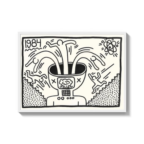 Keith Haring Style Canvas Prints - Ready to Hang Canvas Prints