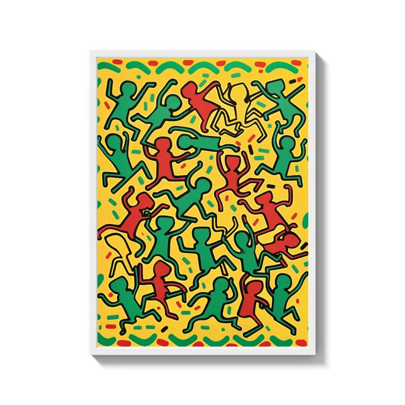 Keith Haring Style Canvas Prints - Ready to Hang Canvas Prints