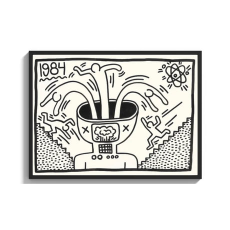Keith Haring Style Canvas Prints - Ready to Hang Canvas Prints