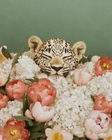 Leopard Floral Canvas Prints Ready to Hang - Ready to Hang Canvas Prints
