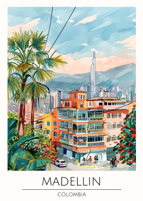 Medellín Colombia Canvas Prints World Tour Collection - Ready to Hang Canvas Prints