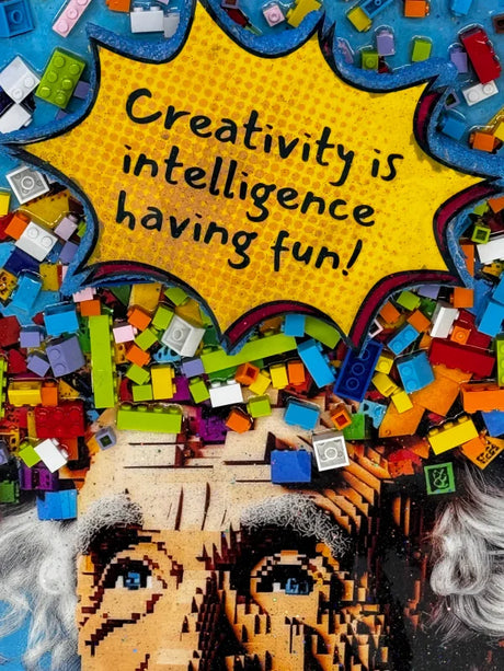 Mixed Media Artwork Real Intelligence Pixelated Frame - Limited Release Artwork