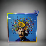 Mixed Media Artwork Real Intelligence Pixelated Frame - Limited Release Artwork