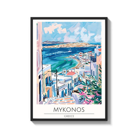 Mykonos Canvas Prints World Tour Collection - Ready to Hang Canvas Prints