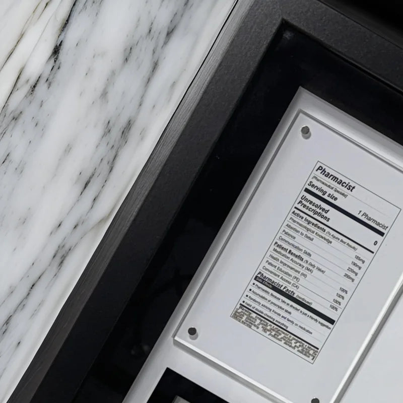 Personalized Elements Collection Nutrition Facts-Style Art - Limited Release Artwork