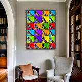 Pop Art Giraffe Canvas Prints for Wall Decor - Ready to Hang Canvas Prints