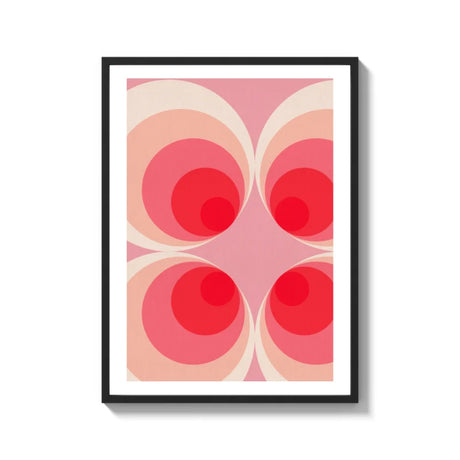 Retro Concentric Circle Canvas Prints Art - Ready to Hang Canvas Prints