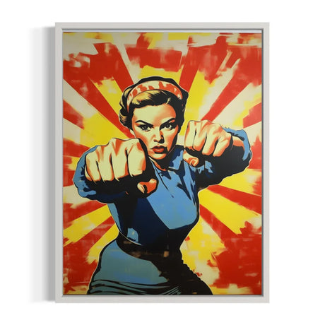 Rosie the Riveter Pop Art Canvas Prints - Ready to Hang Canvas Prints