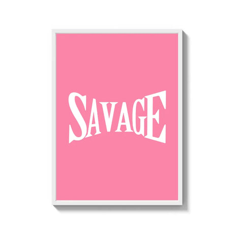 Savage Pink Canvas Prints Framed Art - Ready to Hang Canvas Prints