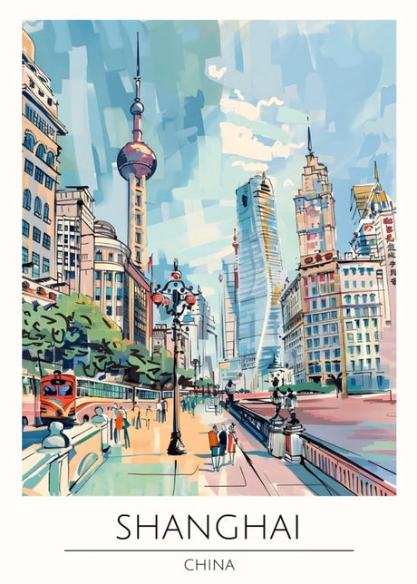 Shanghai Canvas Print from the World Tour Collection - Ready to Hang Canvas Prints