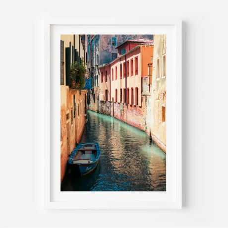 Venice Canal Fine Art Print Framed - Coastal & Seaside (Framed Fine Art)