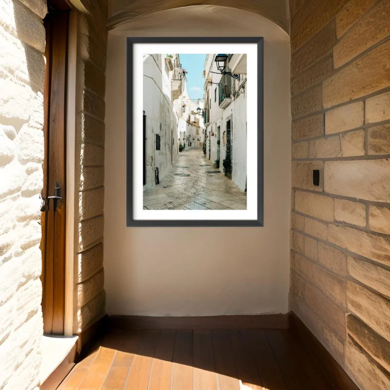 White Street Framed Fine Art Print - Framed Fine Art Prints