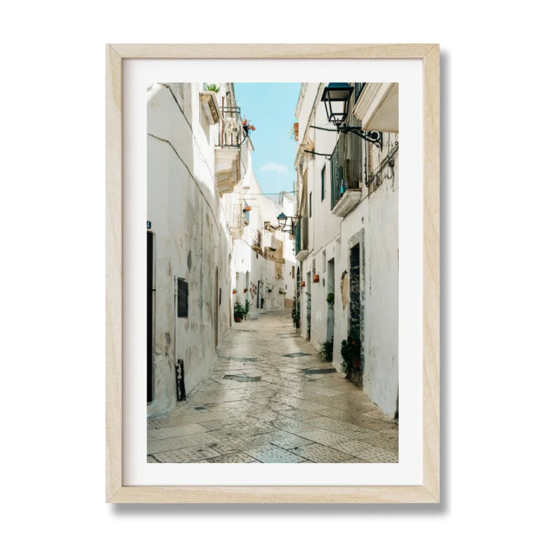 White Street Framed Fine Art Print - Framed Fine Art Prints