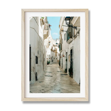 White Street Framed Fine Art Print - Framed Fine Art Prints